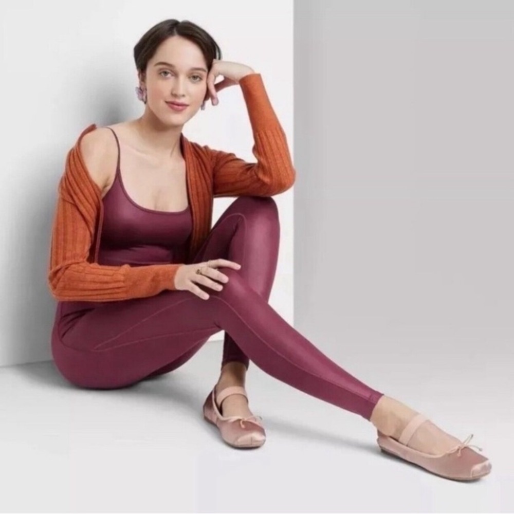 Wild Fable Jumpsuit Burgundy Red Athletic One Piece Yoga Gym Lounge Womens
